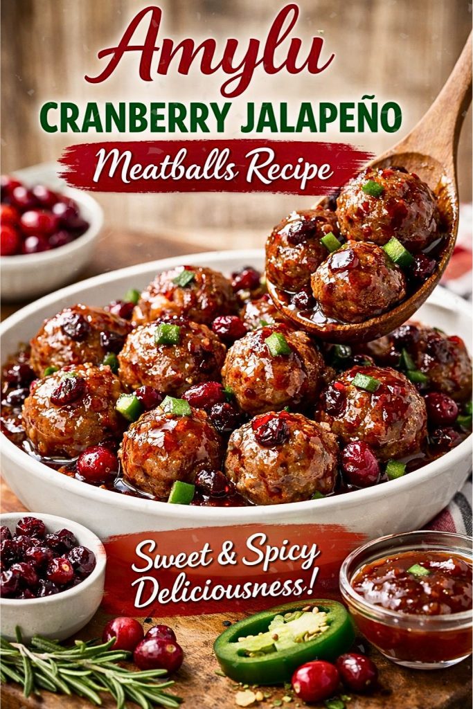 Amylu Cranberry Jalapeño Meatballs Recipe