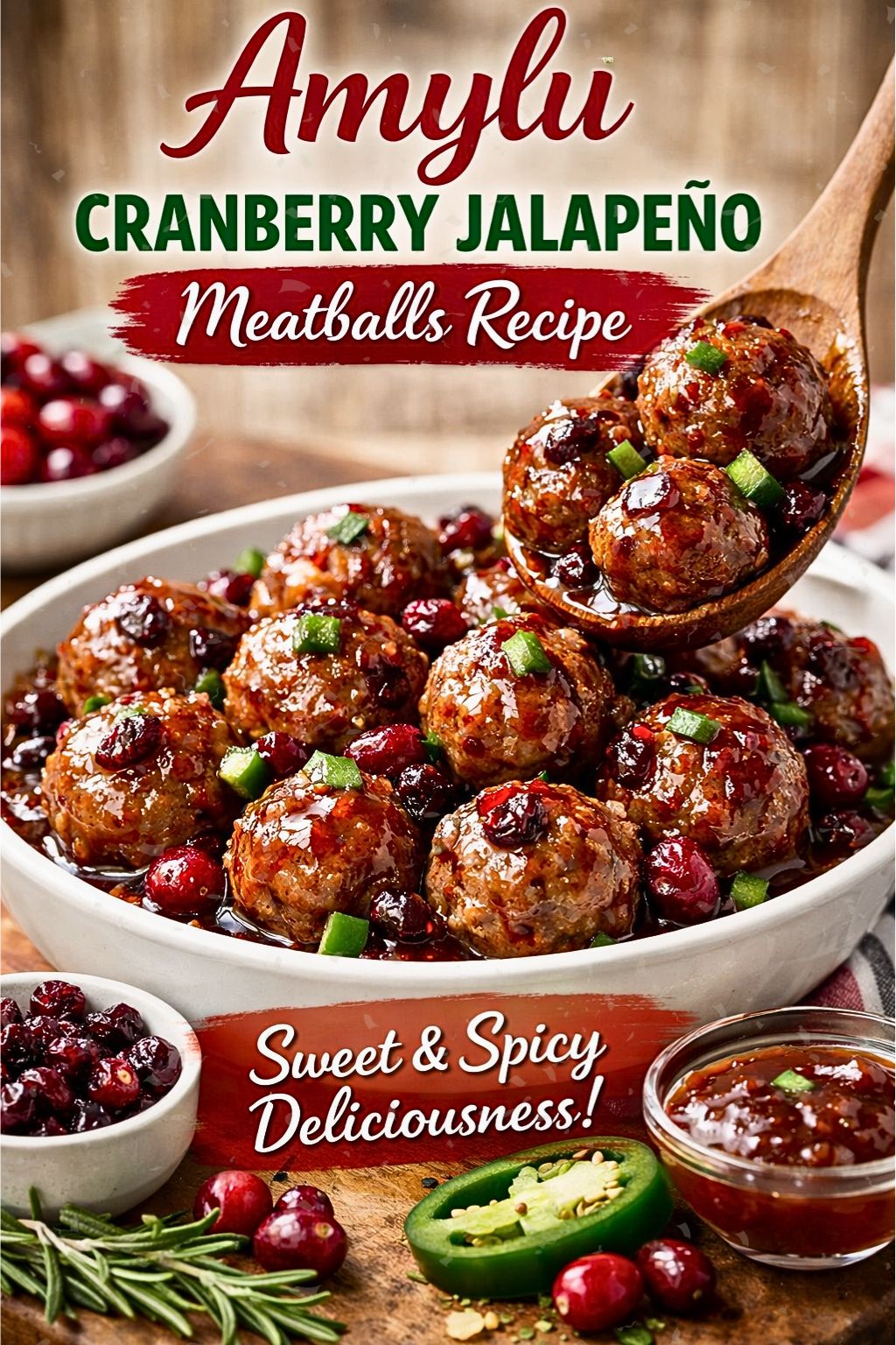 Amylu Cranberry Jalapeño Meatballs Recipe