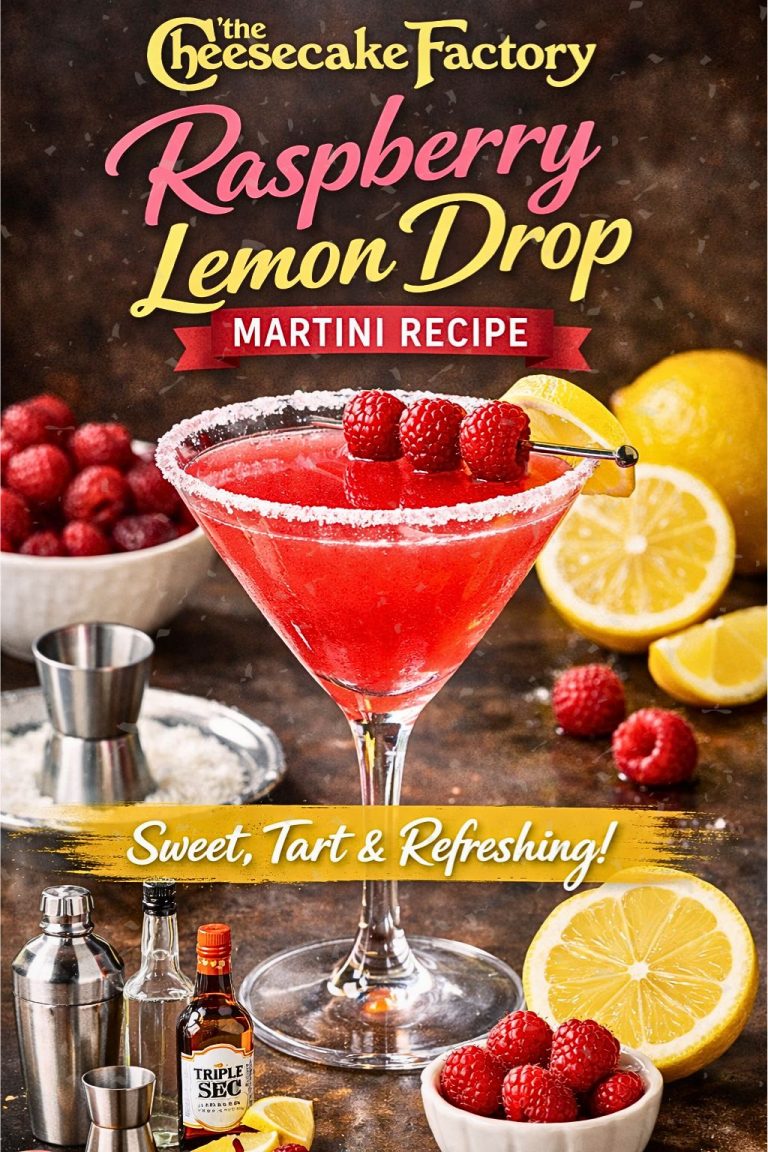 Cheesecake Factory Raspberry Lemon Drop Martini Recipe
