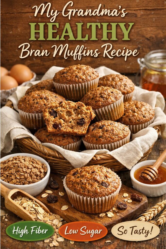 My Grandmas Healthy Bran Muffins Recipe