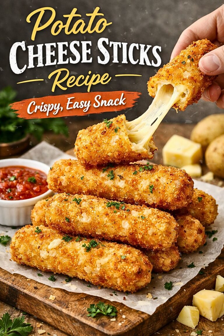 Potato Cheese Sticks Recipe Crispy, Easy Snack