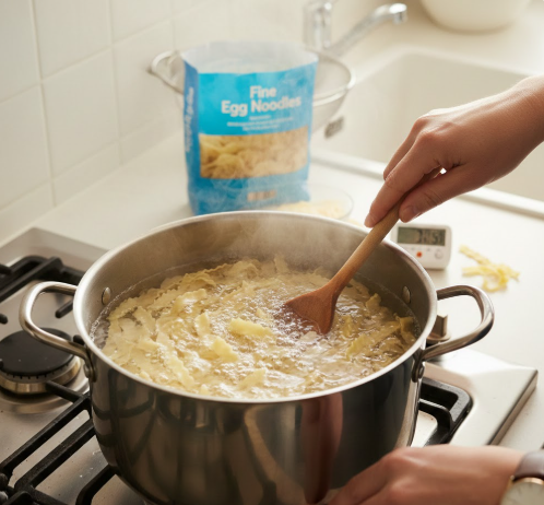 Step 2 — Cook the noodles