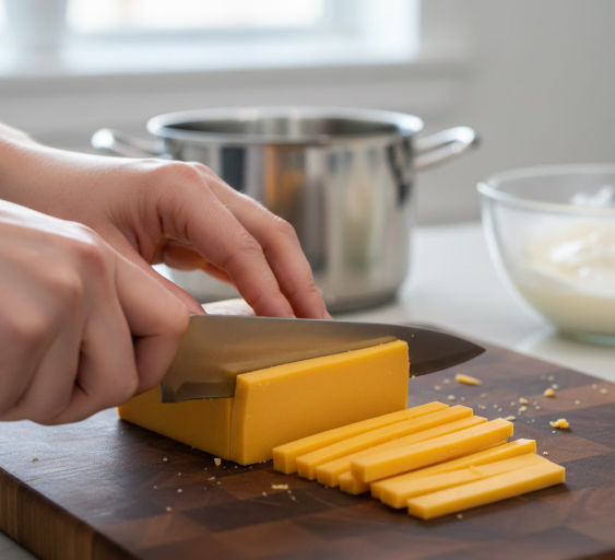 Step 2 — Cut the Cheese