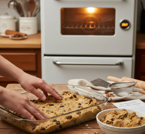 Step 3: Press and Bake the Bars