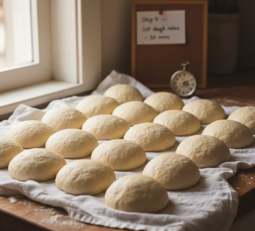 Step 4 — Let dough relax