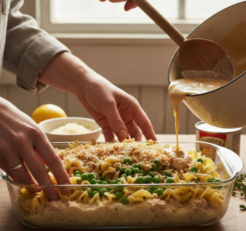 Step 7 — Layer the casserole