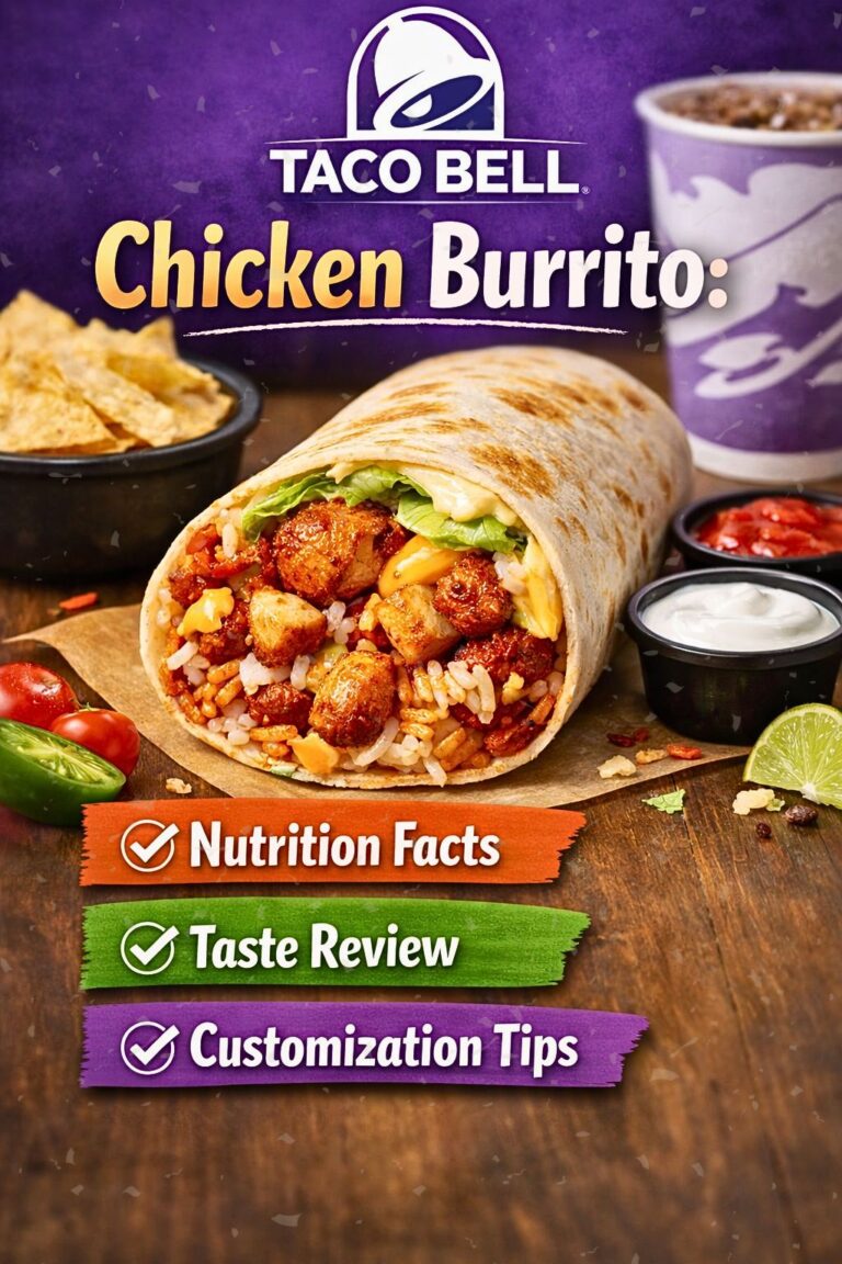 Taco Bell Chicken Burrito Nutrition, Taste, and Customization Guide