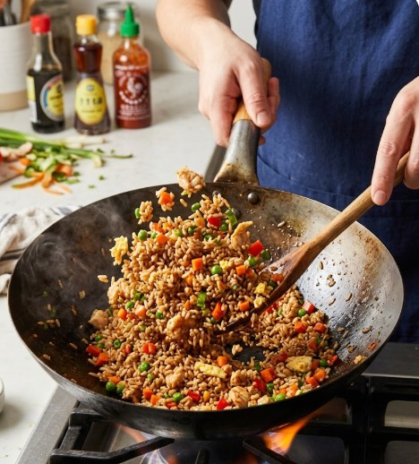 6. Stir-Fried Brown Rice (Quick Fried Rice)