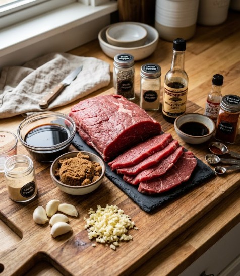 Buc-ee’s Bohemian Garlic Beef Jerky Ingredients