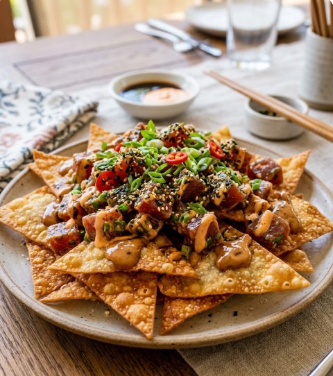 Copycat Yard House Poke Nachos Recipe