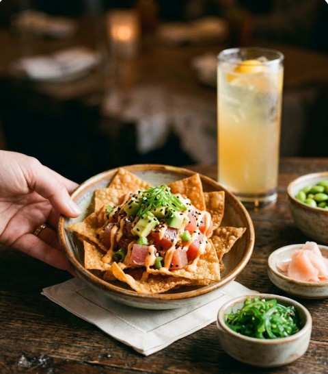 Creative Serving Ideas for This Yard House Poke Nachos