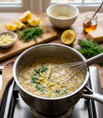 How To Make Lemon Dill Salmon Sauce: