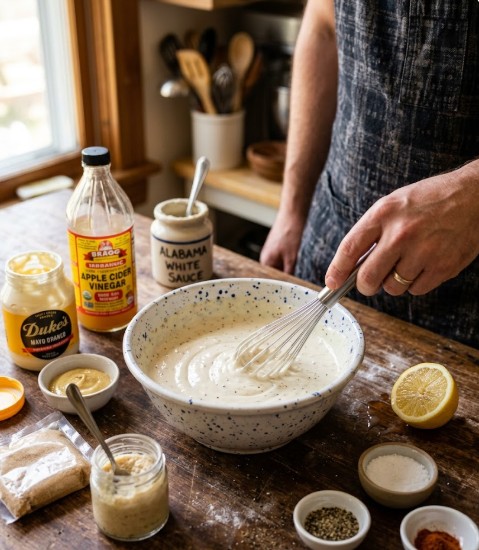 How to Make Mission BBQ Alabama White Sauce