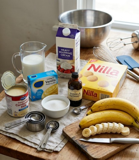 Ingredients Used in This Buc Ee’s Banana Pudding Recipe