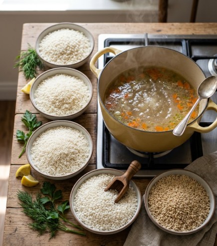 Soup-erior Rice Varieties for Lemon Rice Soup
